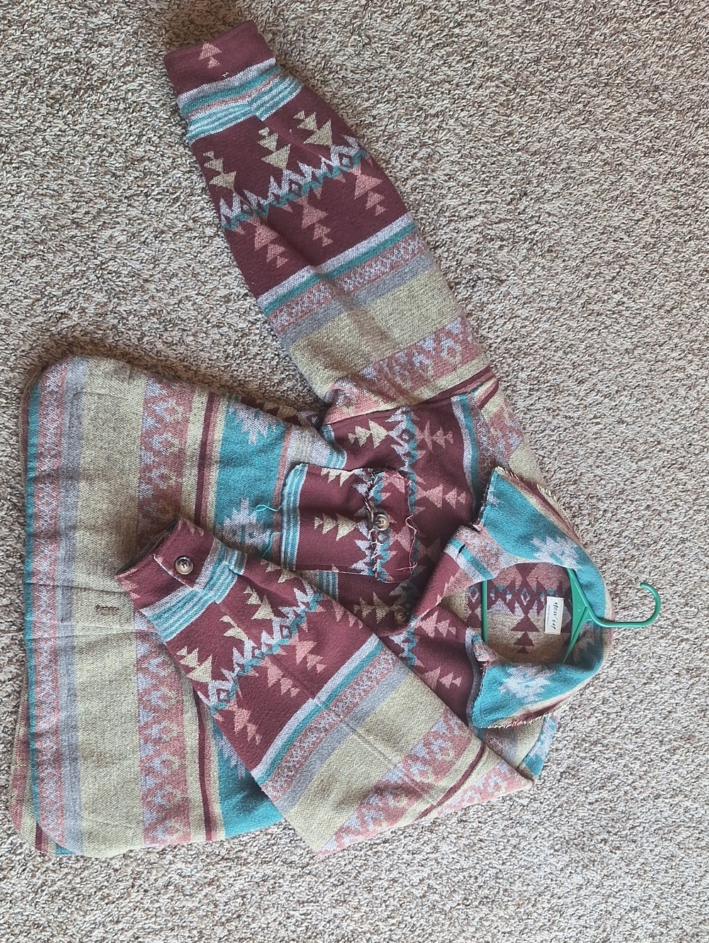 New In Aztec Print Jacket